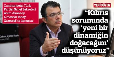 “Türkiye ve Yunanistan’da yapılacak seçimlerin ardından Kıbrıs sorununda ‘yeni bir dinamiğin doğacağını’ düşünüyoruz”