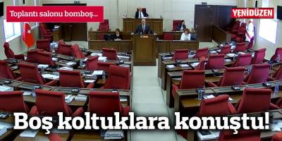 Toplantı salonu bomboş…