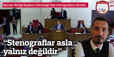 “Stenograflar asla yalnız değildir”