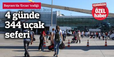 4 günde 344 uçak seferi