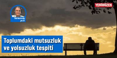 Toplumdaki mutsuzluk ve yolsuzluk tespiti