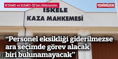 “Personel eksikliği giderilmezse ara seçimde görev alacak biri bulunamayacak”