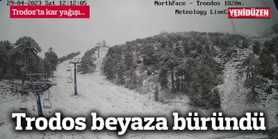 Trodos beyaza büründü