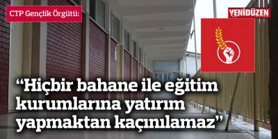 “Hiçbir bahane ile eğitim kurumlarına yatırım yapmaktan kaçınılamaz”