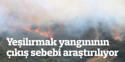 Yeşilırmak yangınının çıkış sebebi araştırılıyor