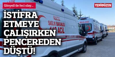 İstifra etmeye çalışırken 7 buçuk metreden düştü!