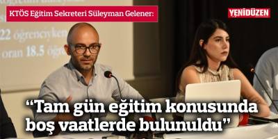 KTÖS: “Tam gün eğitim konusunda boş vaatlerde bulunuldu”
