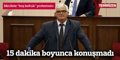 Mecliste “boş koltuk” protestosu