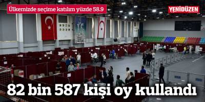 Kıbrıs’ta 82 bin 587 TC seçmeni oy kullandı