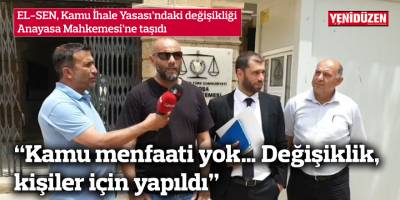 “Kamu menfaati yok… Değişiklik, kişiler için yapıldı”