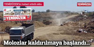 Molozlar kaldırılmaya başlandı…