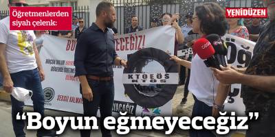 Öğretmenlerden siyah çelenk: Boyun eğmeyeceğiz