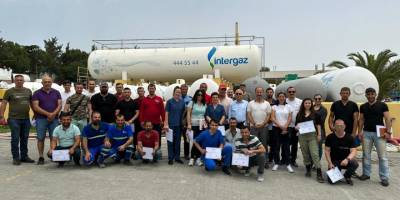 İntergaz yangınla mücadele eğitimi verdi