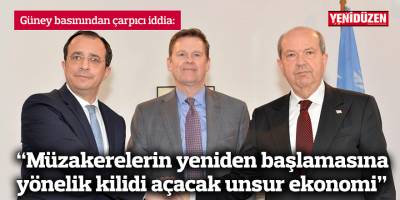 “Müzakerelerin yeniden başlamasına  yönelik kilidi açacak unsur ekonomi”