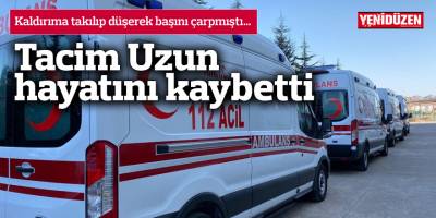 Kaldırıma takılıp düşerek başını çarpmıştı…