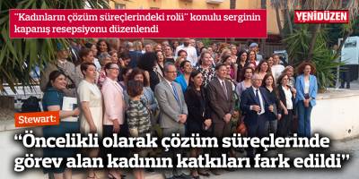 "Kadınların çözüm süreçlerindeki rolü" konulu serginin kapanış resepsiyonu düzenlendi