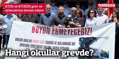 KTÖS 13 okulda, KTOEÖS tüm okullarda grevde