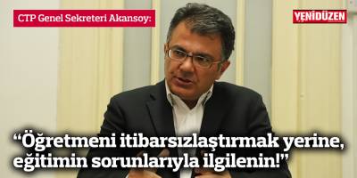 “Öğretmeni itibarsızlaştırmak yerine, eğitimin sorunlarıyla ilgilenin!”