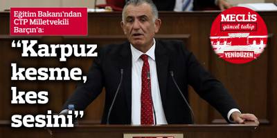 Çavuşoğlu'ndan Barçın'a: “Karpuz kesme, kes sesini”