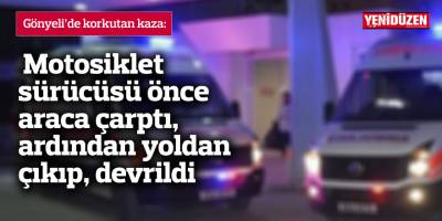 Gönyeli'de korkutan kaza