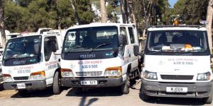 Acil çöp toplama araçları hizmette