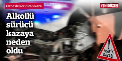 Alkollü sürücü kazaya neden oldu