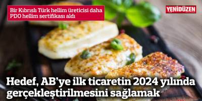 Bir Kıbrıslı Türk hellim üreticisi daha PDO hellim sertifikası aldı