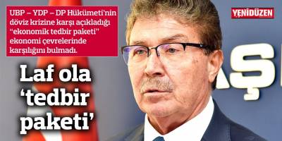 Laf ola ‘tedbir paketi’