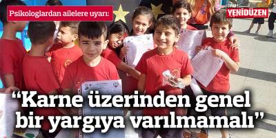 "Çocukların benlik algıları zedelenmemeli"