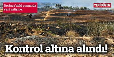 Derinya'daki yangın 'kısmen' kontrol altına alındı