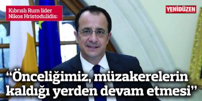 “Önceliğimiz, müzakerelerin kaldığı yerden devam etmesi”