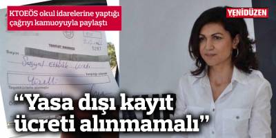 KTOEÖS okul idarelerine yaptığı çağrıyı kamuoyuyla paylaştı