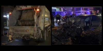 Çöp kamyonuna çarptı, hayatını kaybetti