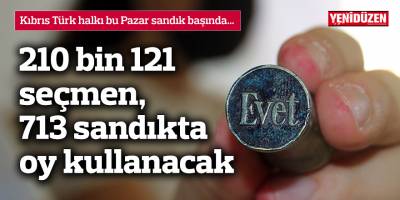 Gündem ara seçim: 210 bin 121 seçmen, 713 sandıkta oy kullanacak