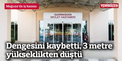 Dengesini kaybetti, 3 metre yükseklikten düştü