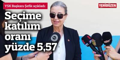 11.00 itibariyle seçime katılım oranı yüzde 5