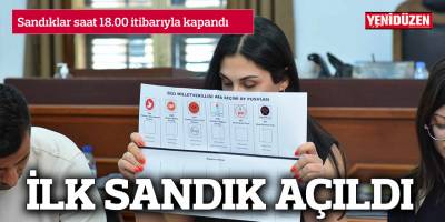 Sandıklar kapandı, ilk sandık açıldı