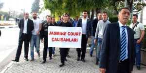 Jasmine Court çalışanları Meclis’e yürüdü