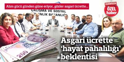 Asgari ücrette ‘hayat pahalılığı’ beklentisi