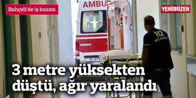 Bahçeli’de iş kazası