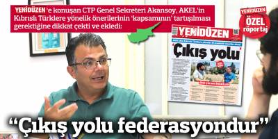 “Çıkış yolu federasyondur”