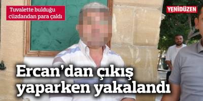 Tuvalette bulduğu cüzdandan para çaldı