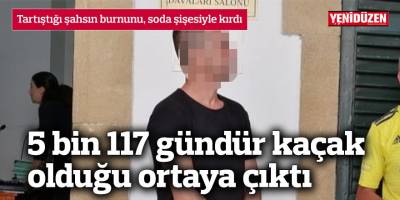 Tartıştığı şahsın burnunu, soda şişesiyle kırdı