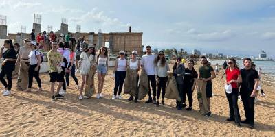 DAÜ sahil temizliği yaptı