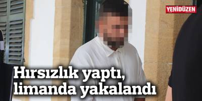 Hırsızlık yaptı, limanda yakalandı