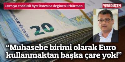 “Muhasebe birimi olarak Euro kullanmaktan başka çare yok!”