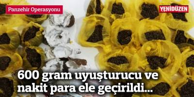 600 gram uyuşturucu ve nakit para ele geçirildi...