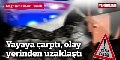 Yayaya çarptı, olay yerinden uzaklaştı