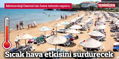 Sıcak hava etkisini sürdürecek