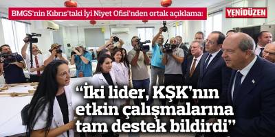 “İki lider, KŞK’nın etkin çalışmalarına tam destek bildirdi”